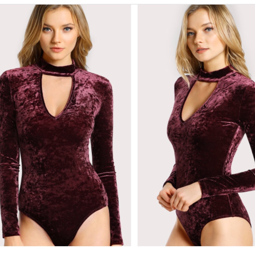 Crushed Velvet Bodysuit